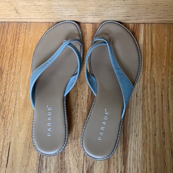 Parade Light Grey/Blue Strappy Sandals - Picture 5 of 7